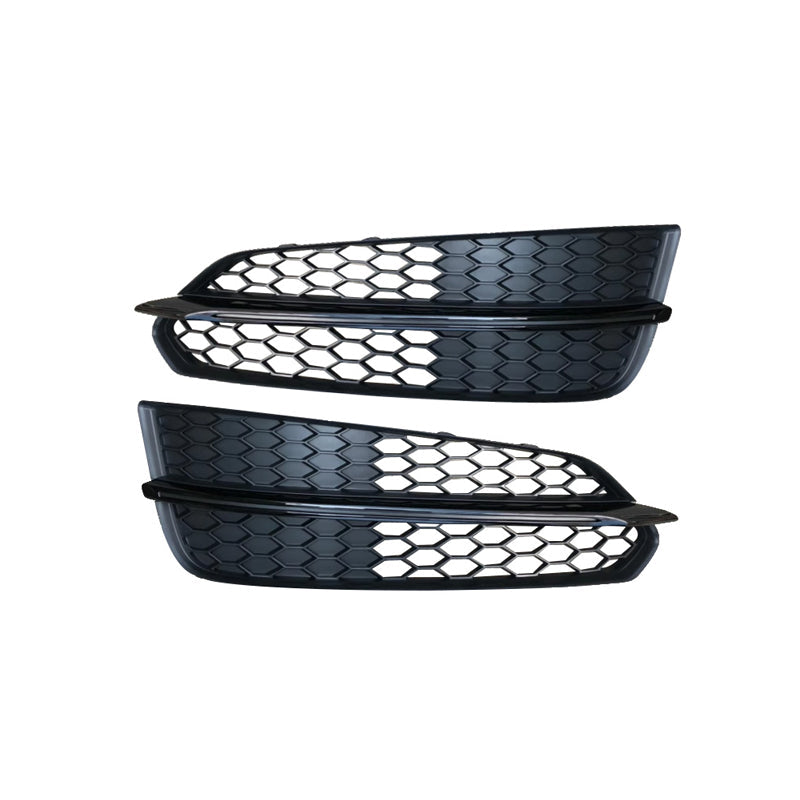 2015-2018 For Audi A8 S8 D4 PA Front Bumper Down Grille Honeycomb Style S line Fog Light Grilles