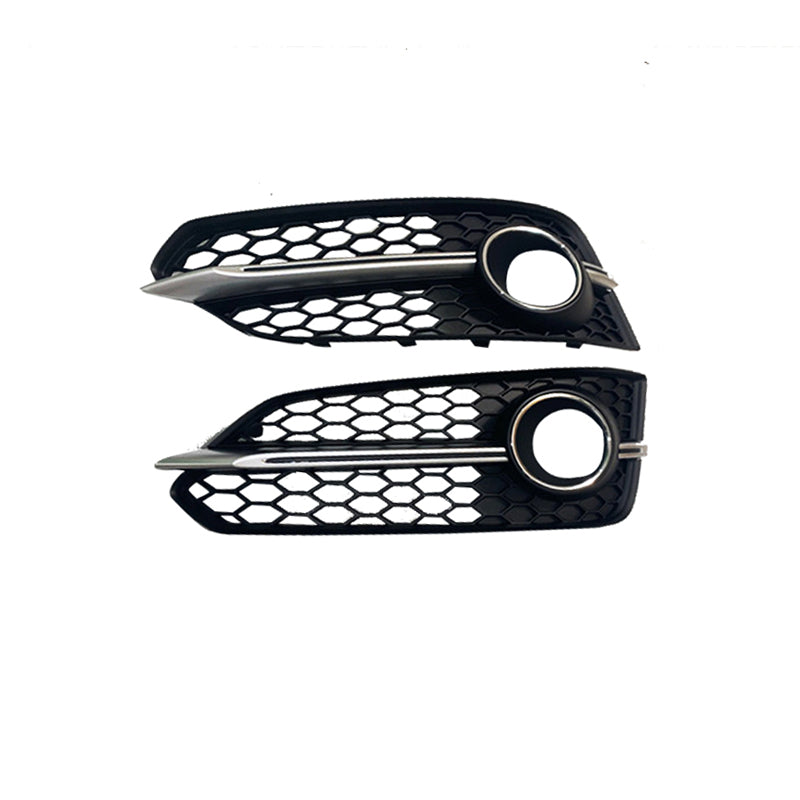 2015-2018 For Audi A8 S8 D4 PA Front Bumper Down Grille Honeycomb Style S line Fog Light Grilles
