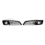 2011-2014 For Audi A8 D4 Front Bumper Down Grille Honeycomb Style Fog Light Grilles