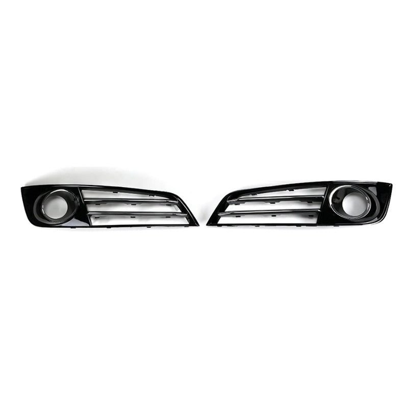 2011-2014 For Audi A8 D4 Front Bumper Down Grille Honeycomb Style Fog Light Grilles