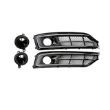 2015-2018 For Audi A8 S8 D4 PA Front Bumper Down Grille Honeycomb Style Non S line Fog Light Grilles