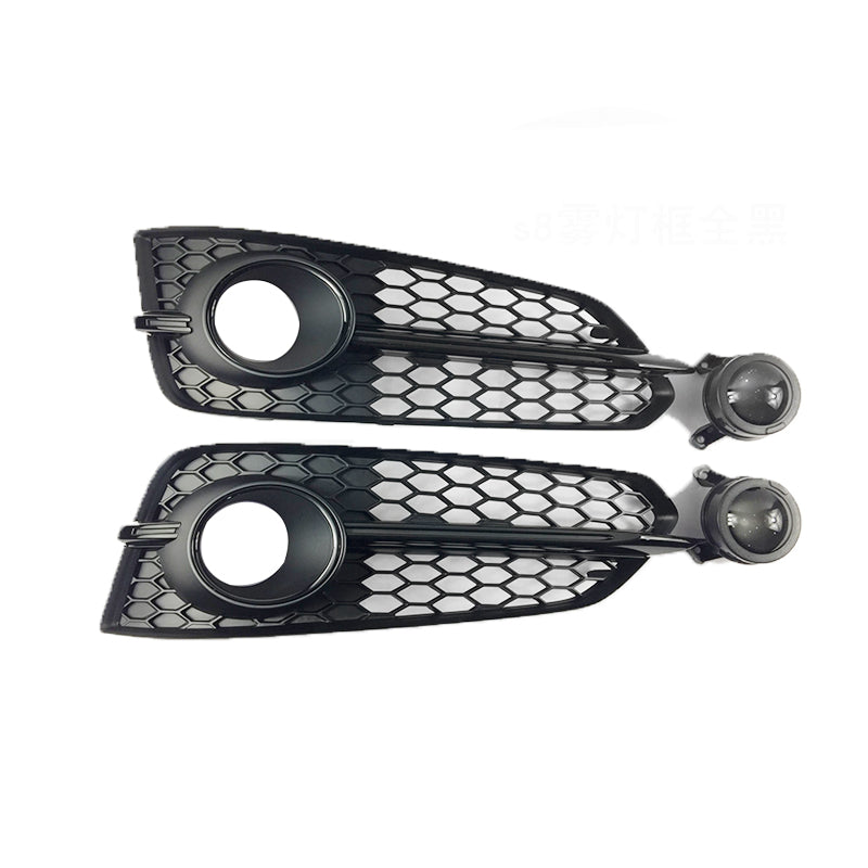 2015-2018 For Audi A8 S8 D4 PA Front Bumper Down Grille Honeycomb Style S line Fog Light Grilles