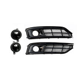 2015-2018 For Audi A8 S8 D4 PA Front Bumper Down Grille Honeycomb Style Non S line Fog Light Grilles