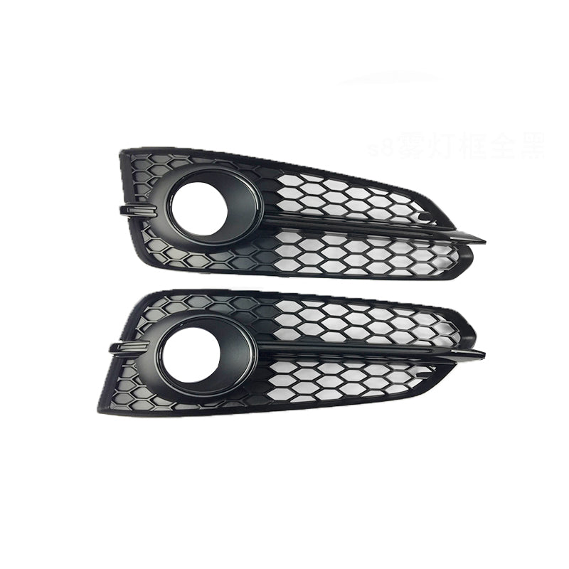 2015-2018 For Audi A8 S8 D4 PA Front Bumper Down Grille Honeycomb Style S line Fog Light Grilles