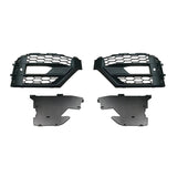 2018-2020 For Audi Q2 SQ2 J11 Front Bumper Down Grille Honeycomb Style Fog Light Grilles