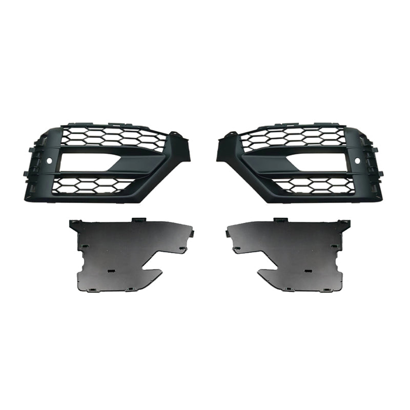2018-2020 For Audi Q2 SQ2 J11 Front Bumper Down Grille Honeycomb Style Fog Light Grilles