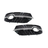 2013-2015 For Audi Q3 SQ3 8U Front Bumper Down Grille Honeycomb Style Fog Light Grilles