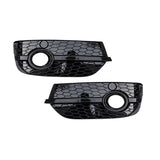 2013-2015 For Audi Q3 SQ3 8U Front Bumper Down Grille Honeycomb Style Fog Light Grilles