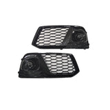 2019-2021 For Audi Q5 SQ5 B9 Front Bumper Down Grille Honeycomb Style Non S Line Fog Light Grilles