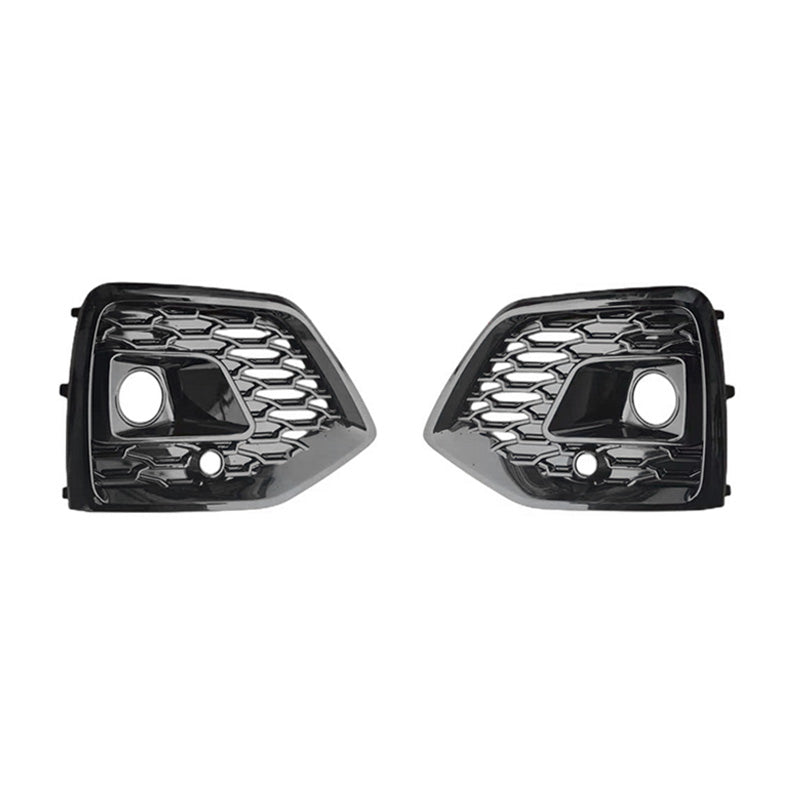 2022-2025 For Audi Q5 SQ5 B9.5 Front Bumper Down Grille Honeycomb Style S Line Fog Light Grilles