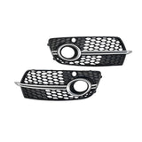 2013-2018 For Audi Q5 SQ5 8R.5/B8.5 Front Bumper Down Grille Honeycomb Style S Line Fog Light Grilles