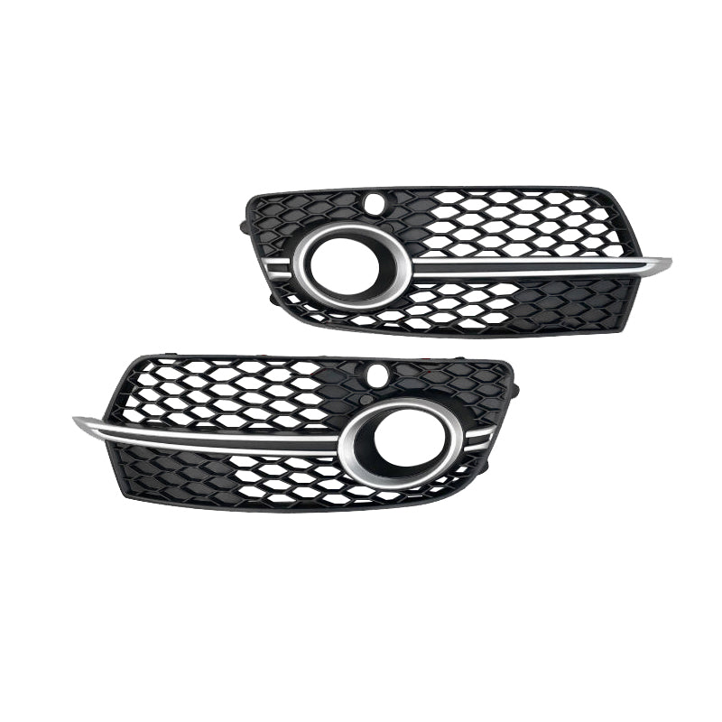 2013-2018 For Audi Q5 SQ5 8R.5/B8.5 Front Bumper Down Grille Honeycomb Style S Line Fog Light Grilles