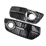 2009-2012 For Audi Q5 SQ5 8R/B8 Front Bumper Down Grille Honeycomb Style Non S line Fog Light Grilles