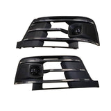 2016-2019 For Audi Q7 SQ7 4M Front Bumper Down Grille Honeycomb Style Fog Light Grilles