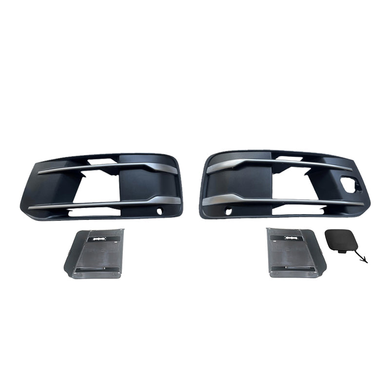 2016-2019 For Audi Q7 SQ7 4M Front Bumper Down Grille Honeycomb Style Fog Light Grilles