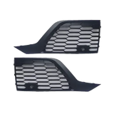 2020-2023 For Audi Q7 SQ7 4M.5 Front Bumper Down Grille Honeycomb Style Fog Light Grilles