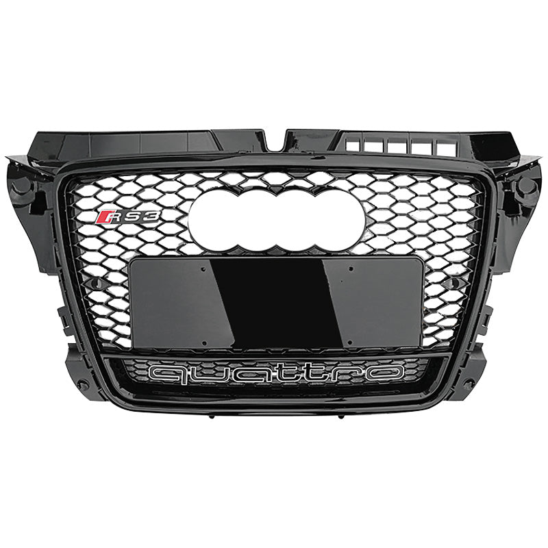 2008-2012 For Audi A3 S3 8P.5 8PA RS3 Style Honeycomb Grille with lower mesh