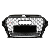 2013-2016 For Audi A3 S3 8V RS3 Style Honeycomb Grille with lower mesh