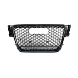 2008-2012 For Audi A4 S4 B8 RS4 Style Honeycomb Front Grille With Lower Mesh