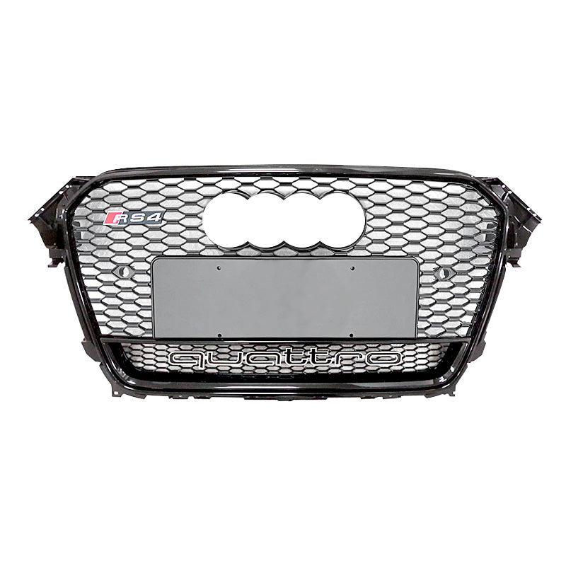 2013-2016 For Audi A4 S4 B8.5 RS4 Style Honeycomb Grille With Lower Mesh
