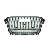 2013-2016 For Audi A4 S4 B8.5 RS4 Style Honeycomb Grille With Lower Mesh