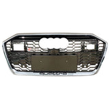2019-2025 For Audi A6 S6 C8 C8.5 RS6 Honeycomb Grille