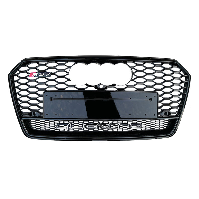 2016-2018 For Audi A7 S7 C7.5 RS7 Style Honeycomb Grille With Lower Mesh