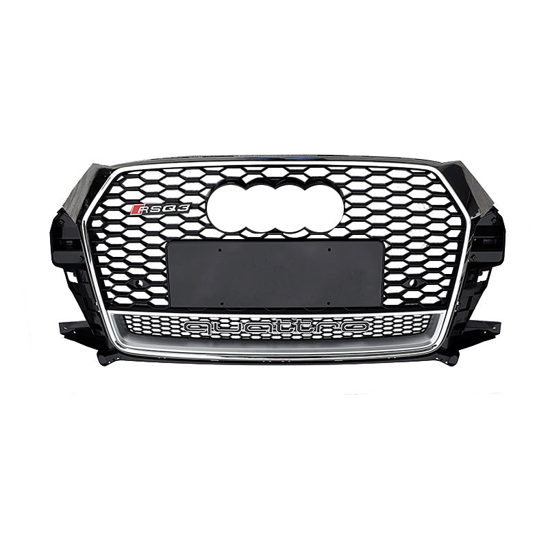2016-2019 For Audi Q3 SQ3 8U.5 RSQ3 Style Honeycomb Grille With Lower Mesh
