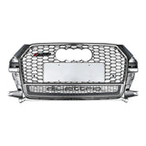 2016-2019 For Audi Q3 SQ3 8U.5 RSQ3 Style Honeycomb Grille With Lower Mesh