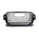 2013-2015 For Audi Q3 SQ3 8U RSQ3 Style Honeycomb Grille WIth Lower Mesh