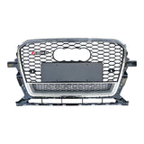 2013-2018 For Audi Q5 SQ5 8R.5/B8.5 RSQ5 Honeycomb Grille With Lower Mesh