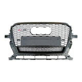 2013-2018 For Audi Q5 SQ5 8R.5/B8.5 RSQ5 Honeycomb Grille With Lower Mesh