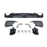 2019-2025 For Audi Q5 SQ5 B9 B9.5 To RSQ8 Style Rear Bumper Diffuser With Exhaust Tips