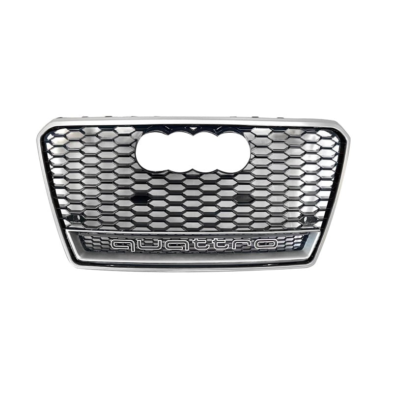 2009-2015 For Audi A7 S7 C7 RS7 Style Honeycomb Grille With Lower Mesh