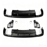2020-2024 For Audi A4 S4 B9.5 Audi S4 Style A4 Diffuser With Quad Tailpipe Exhaust Tips