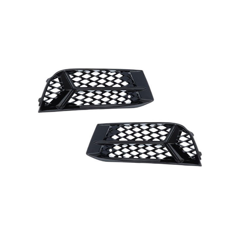 2017-2019 For Audi A3 S3 8V.5 Front Bumper Down Grille Honeycomb Style Non S line Fog Light Grilles